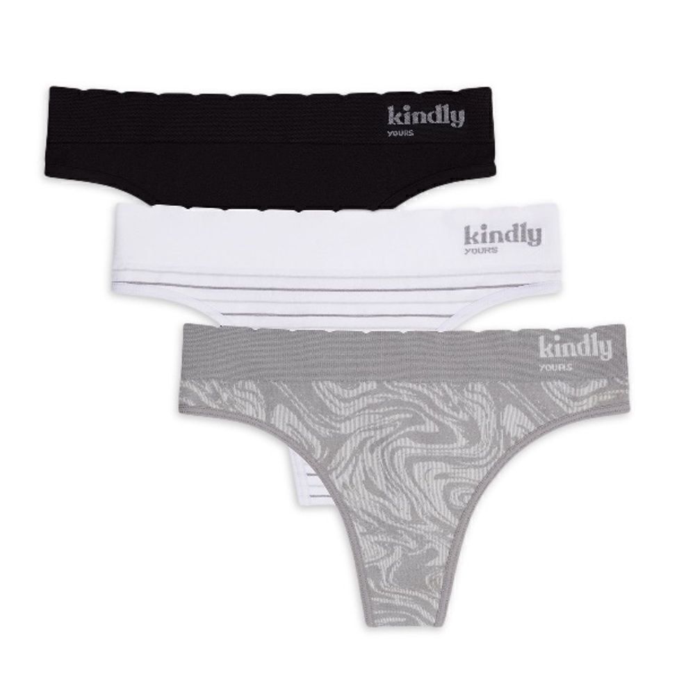 3 pack Seamless Thongs